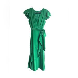 Jessica Howard Vibrant Green Midi Dress